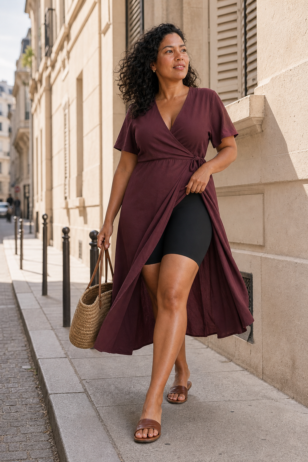 Woman walking comfortably with Elva
